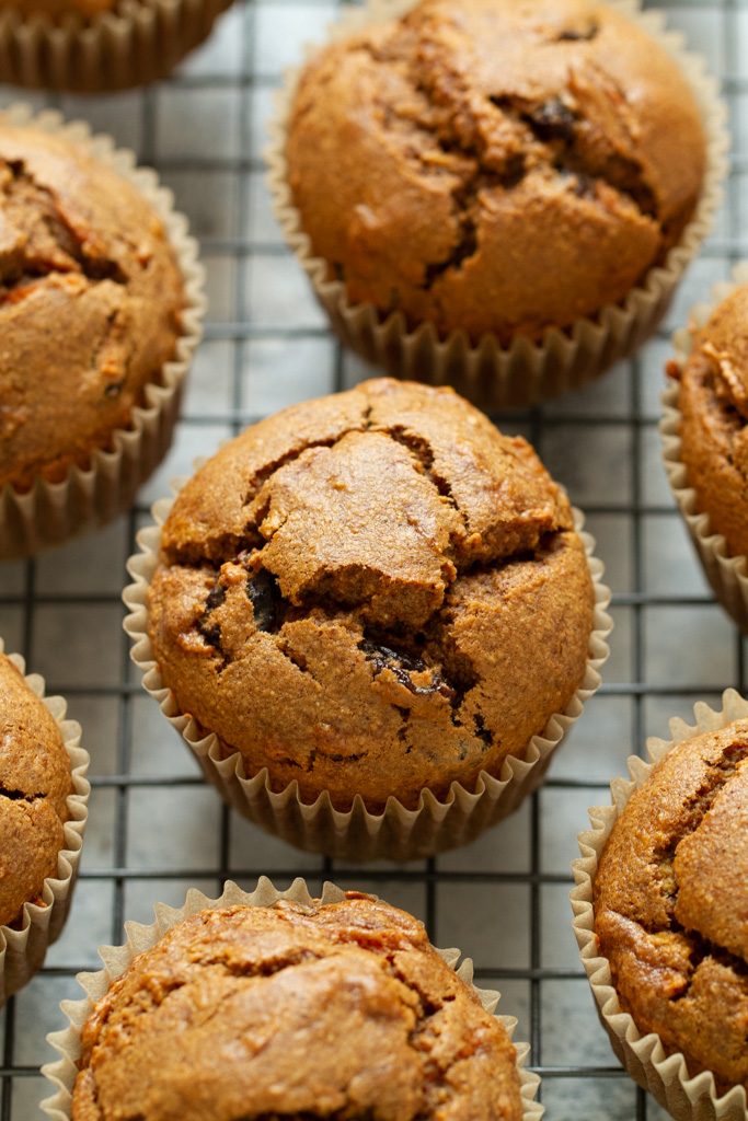 Easy Morning Glory Muffins that are so tender and loaded with flavour, you’d never know they were made without flour, oil, eggs, or refined sugar.